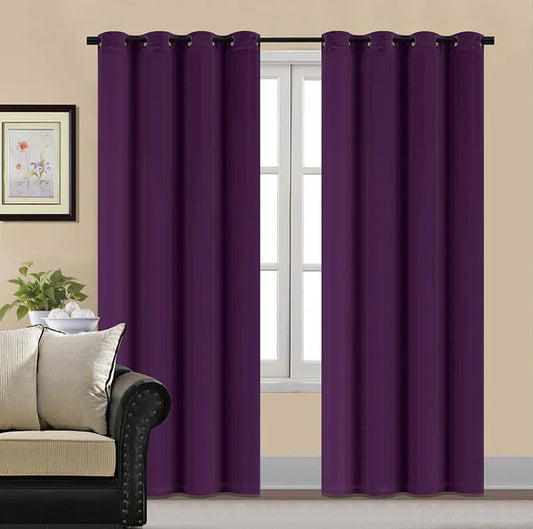 Premium Purple Velvet Curtain For Bedroom & Living Room